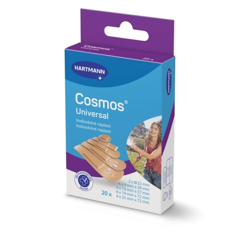 Cosmos náplast voděodolná 5 velikostí 20ks (300/krt)