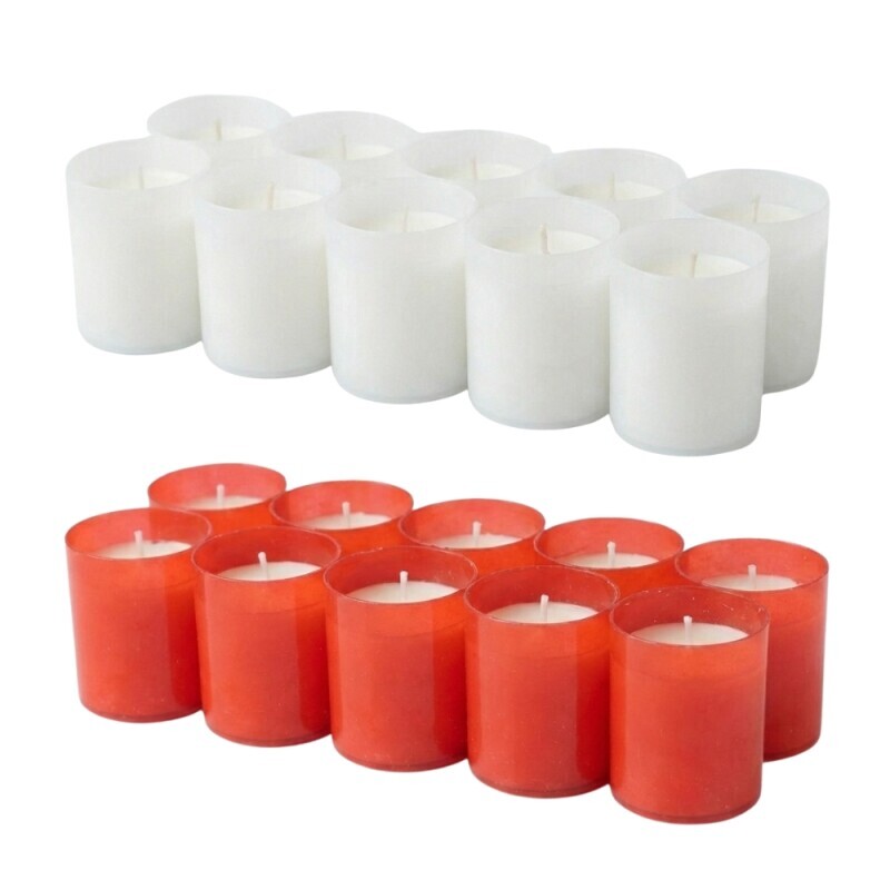 Admit Svíčka hřbitovní náplň WK30 10*30g RED/WHITE (30/bal)