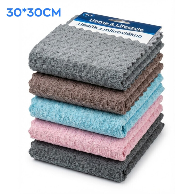 Utěrka 30*30cm/5ks (12/bal 600/krt)
