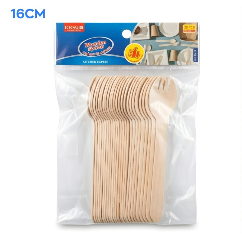 Dřev. Vidlička 16cm/25ks (12/bal 288/krt)