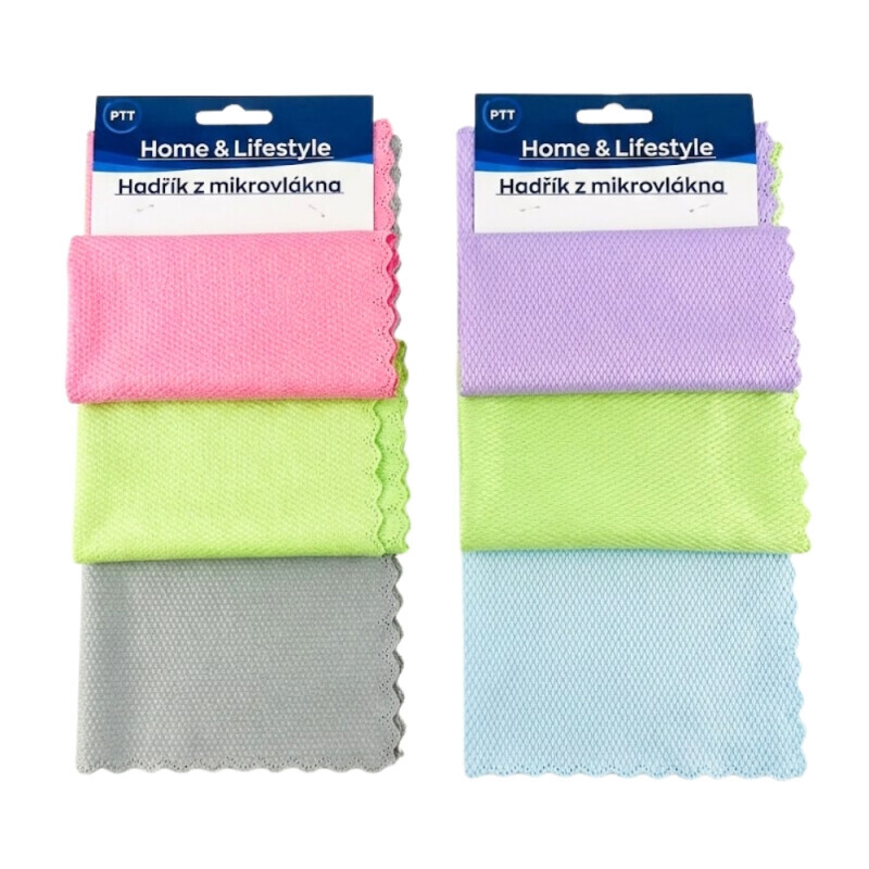  Utěrka na sklo 30*30cm/3ks (12/bal 600/krt)