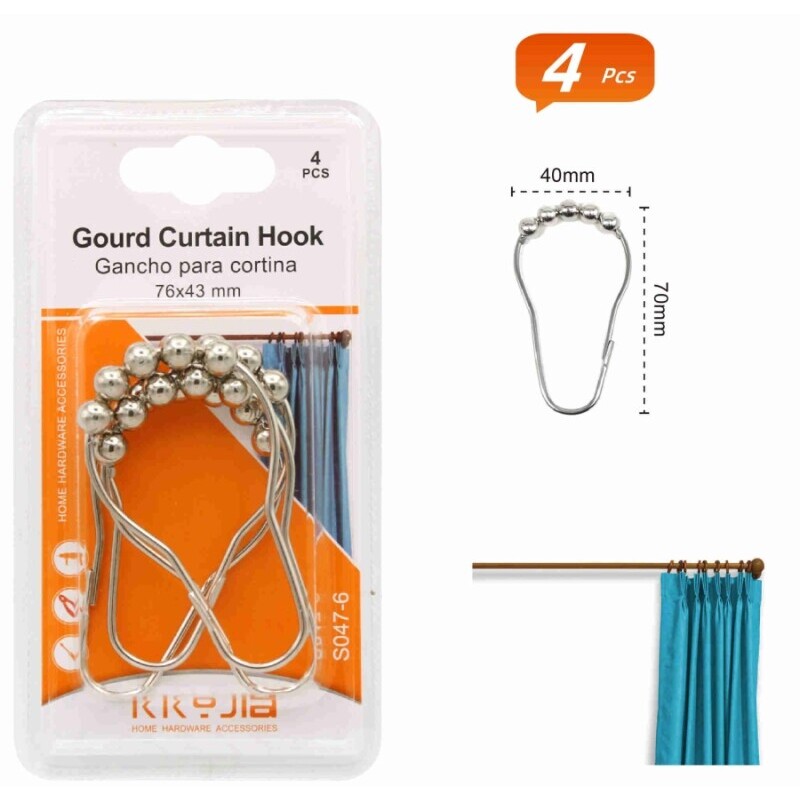 Kroužky na závěsy 4ks (24/bal 288/krt)