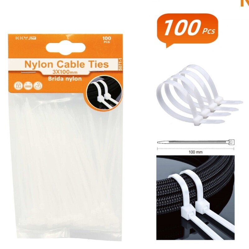 Stahovací pásky 3*100mm/100ks (12/bal 288/krt)