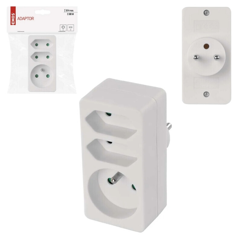 Emos Rozbočka 2× 2,5 A + 1×(4/bal 200/krt)