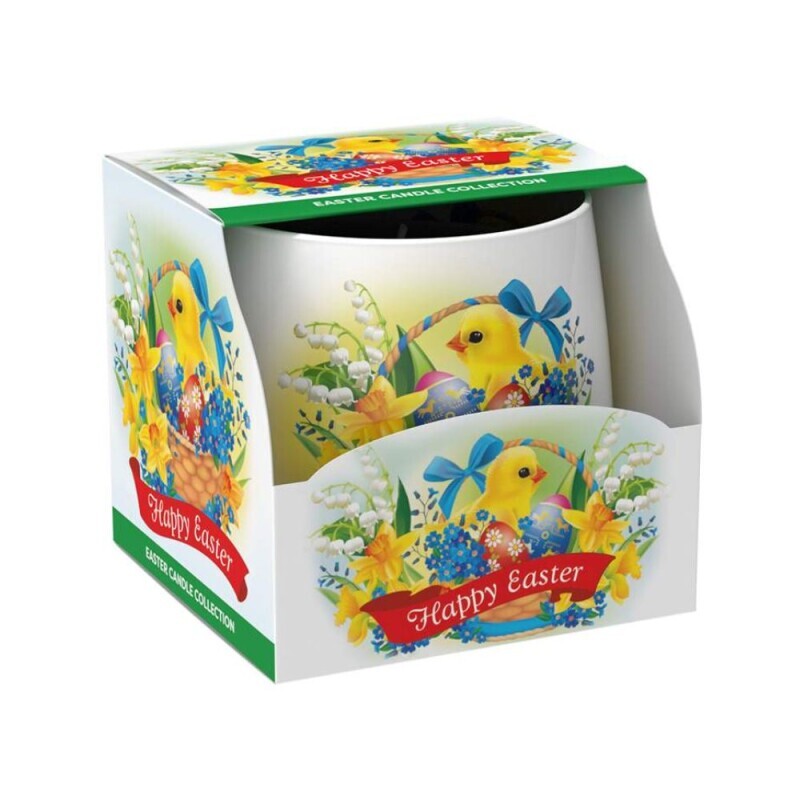 Santo 100g svíčka ve skle Easter Chicken (12/krt)
