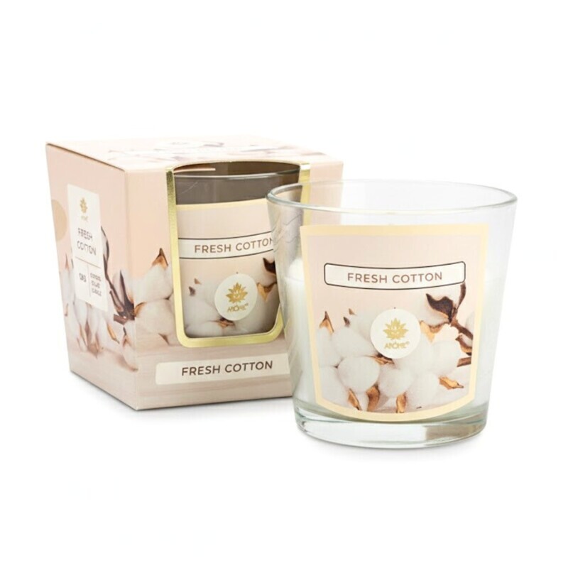 Arome Svíčka ve skle 120g Fresh Cotton (12/bal 48/krt)