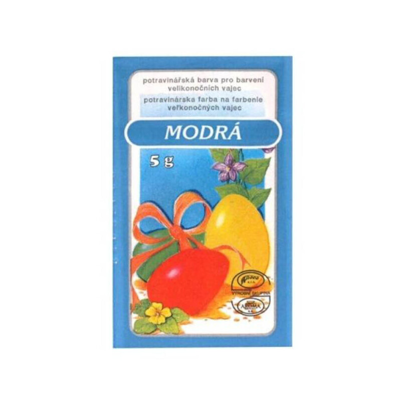 Velikonoční barvy na vajíčka 5g Blue (50/bal)
