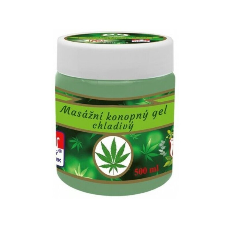 Konopný masážní Gel 500ml chladivý(10/bal)