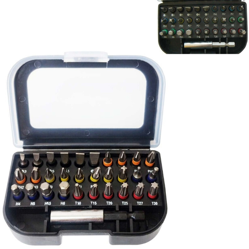 Sada bitů 25mm s magnetickým držákem - 30 ks