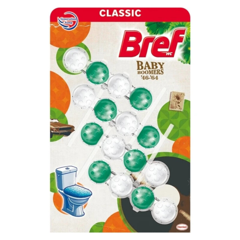 Bref 4*50g WC závěs PA LE Baby Boomers (9/krt)