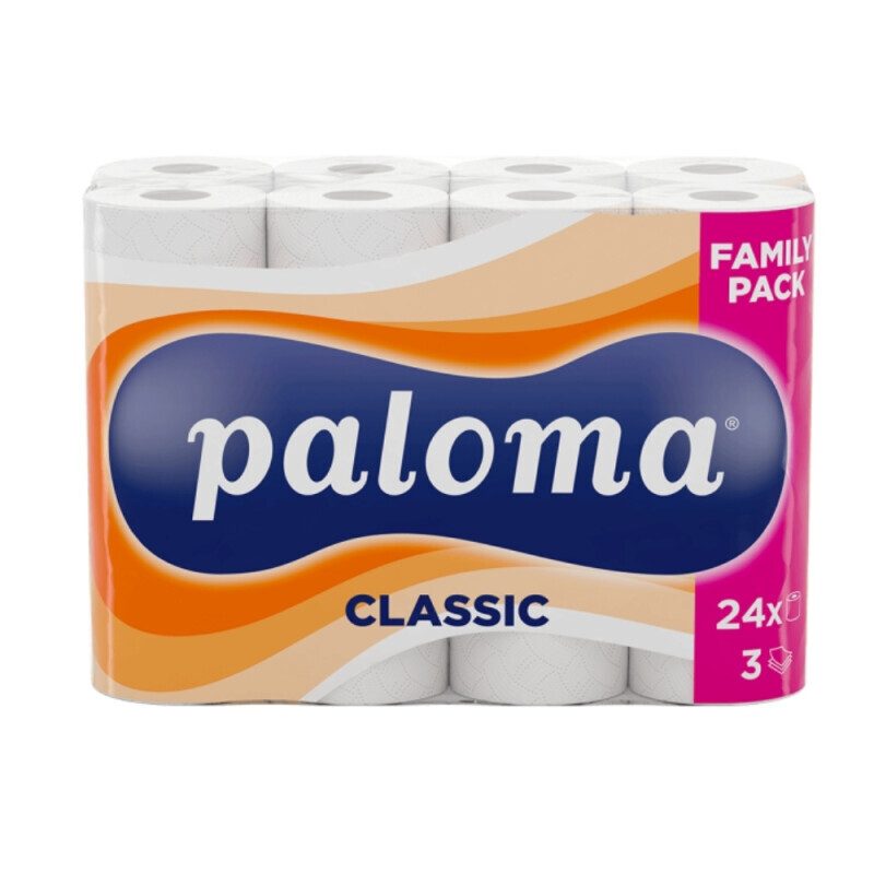 Paloma Toaletní papír 24ks 3-vrstvý Clasic (4/bal)
