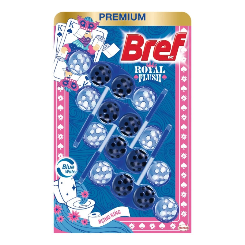 Bref 4*50g WC závěs CA LE Bling King (9/krt)