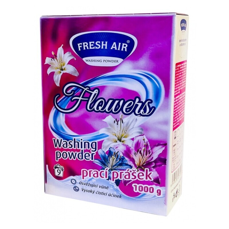 Fresh Air 1kg Prací prášek universal flowers (8/krt)