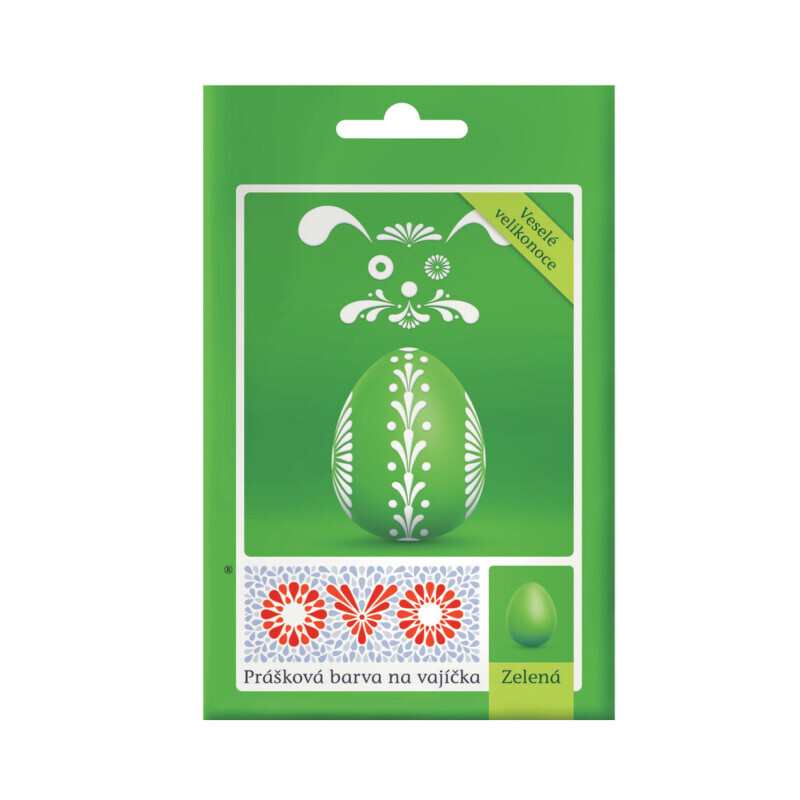 OVO Barva na vajíčka 5g Zelená (20/krt)