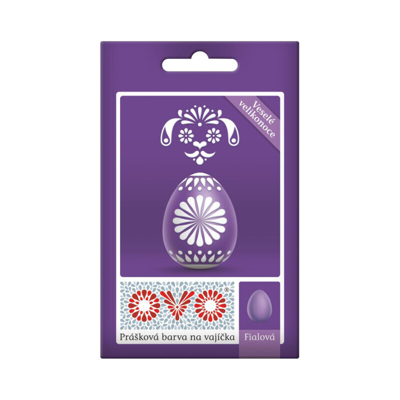 OVO Barva na vajíčka 5g Fialová (20/krt)