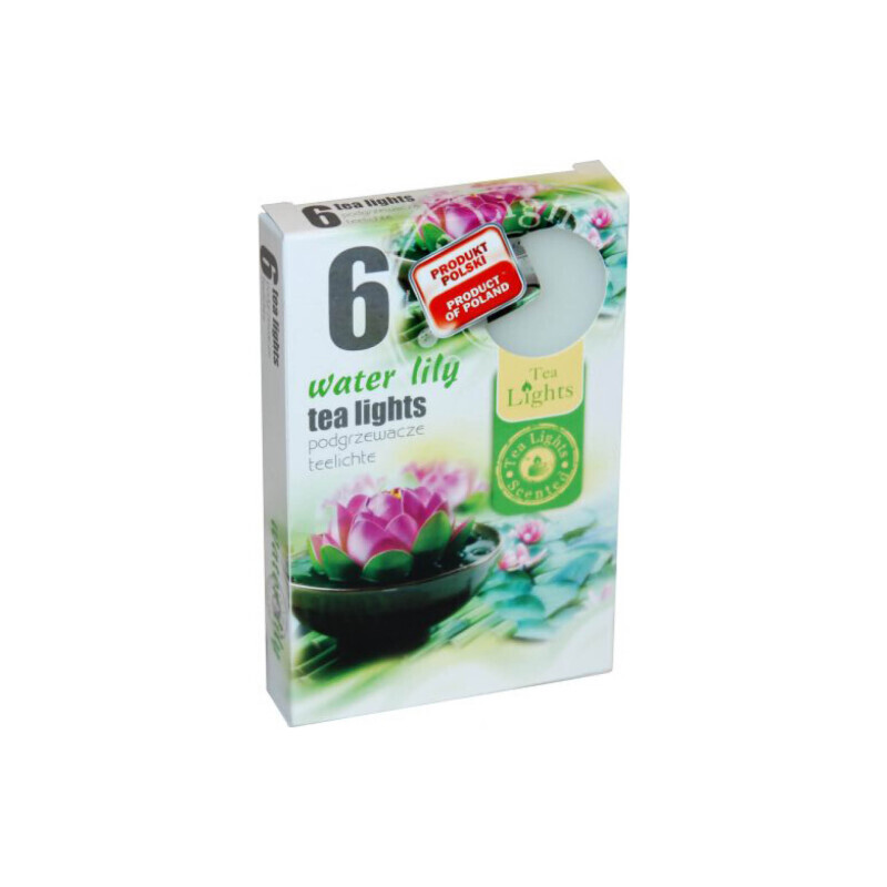 Admit Svíčka čajová 6ks Water Lily (45/krt)