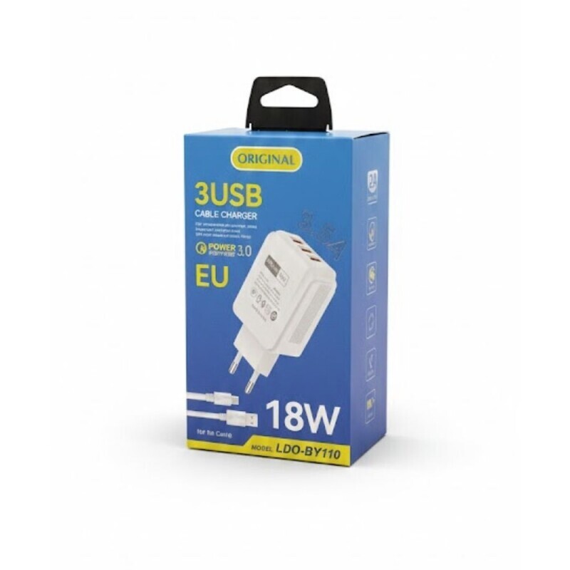 Nabiječka 3usb 18w
