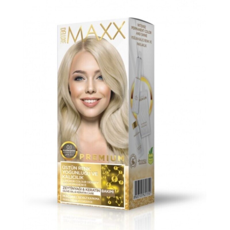 Deluxe Maxx Barva na vlasy Premium Platinová blond 0.1 (24/krt)