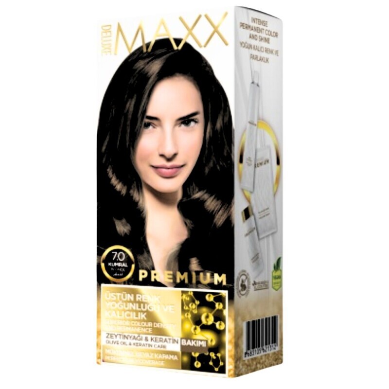 Deluxe Maxx Barva na vlasy Premium Střední  blond přírodní 7.0 (24/krt)