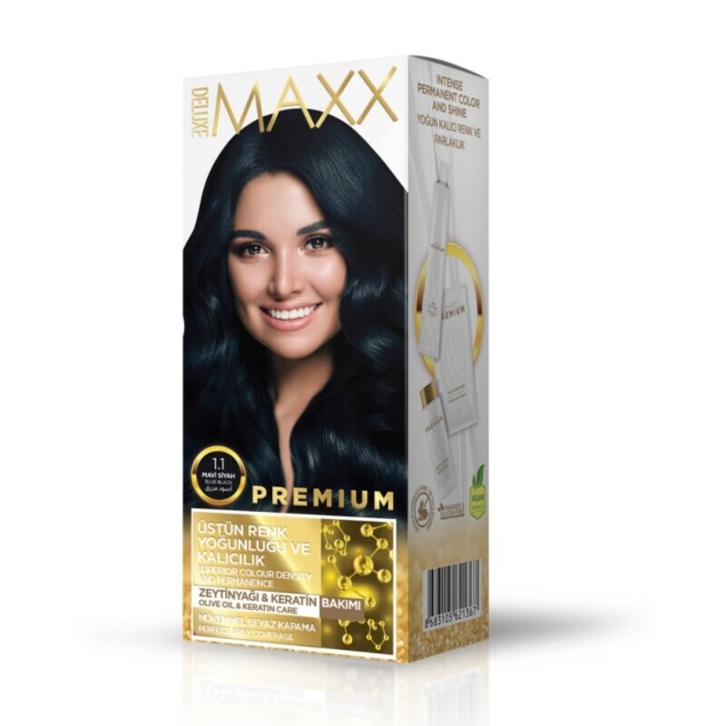 Deluxe Maxx Barva na vlasy Premium Černá 1.1 (24/krt)