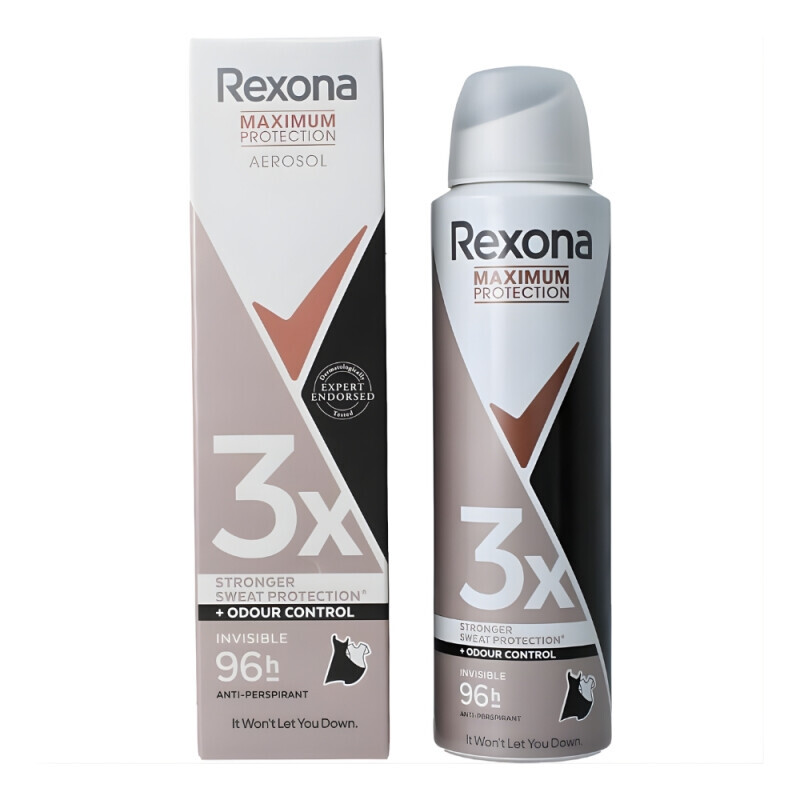 Rexona 150ml Spray CZ AP F Maximum Protection Invisible (6/krt)