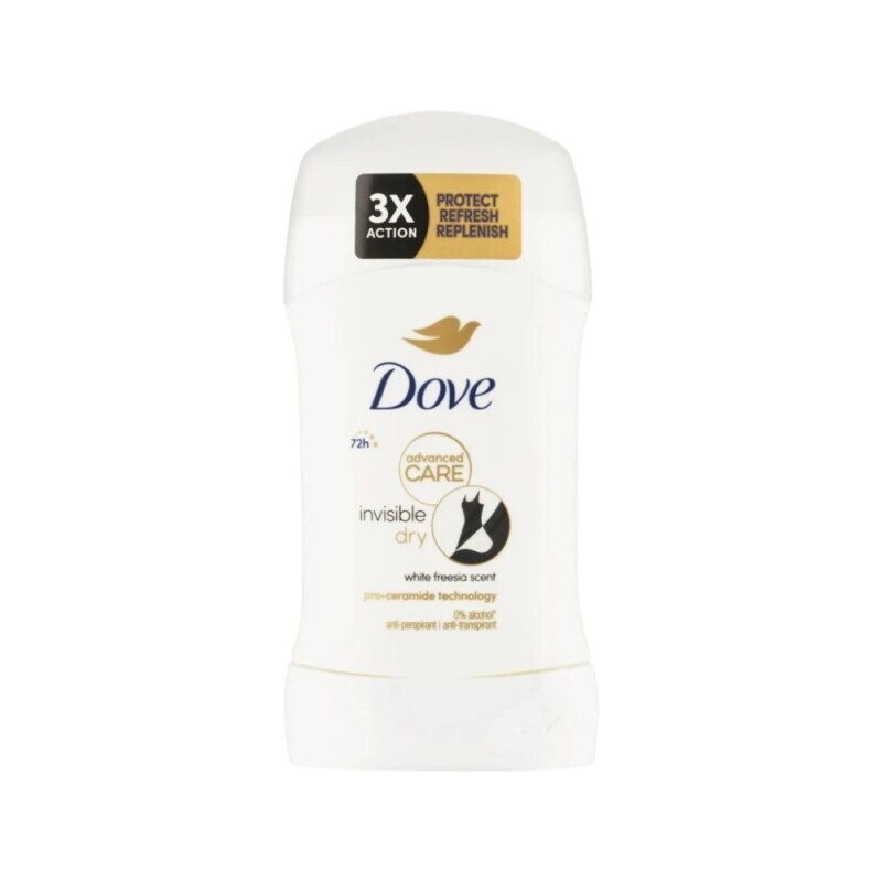 Dove 50ml Stick CZ AP F Advanced Care Invisible Dry (6/bal)