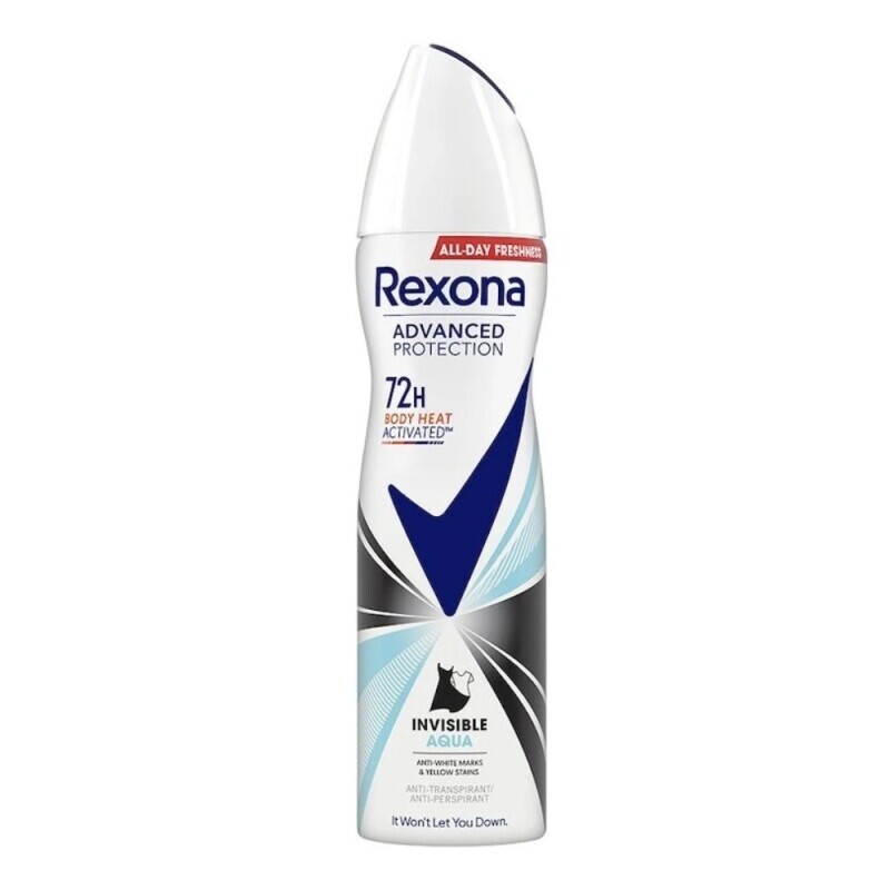 Rexona 150ml Spray CZ AP F Advanced Protection Invisible Aqua (6/krt)