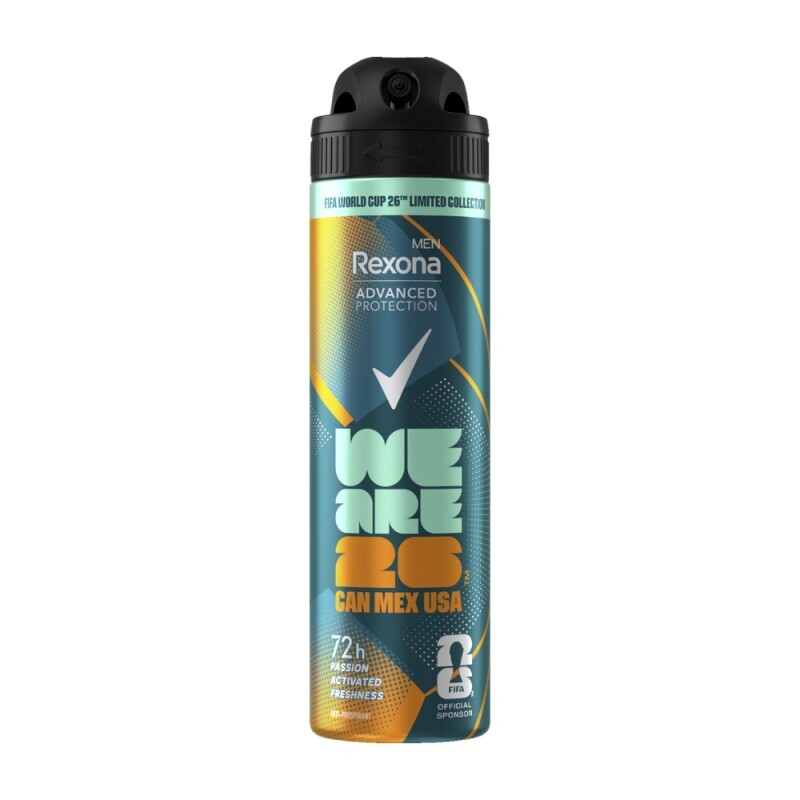 Rexona 150ml Spray CZ AP M Advanced Protection FIFA (6/krt)