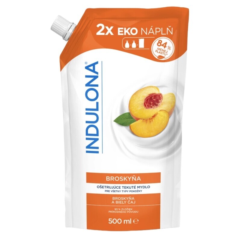 Indulona 500ml Mýdlo tekuté náplň Broskev (6/krt)