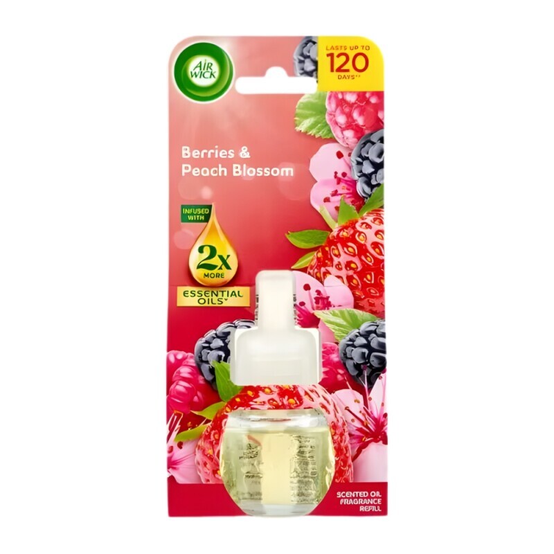 Airwick 19ml Electric náplň Lesní plody a broskvový květ (6/krt)