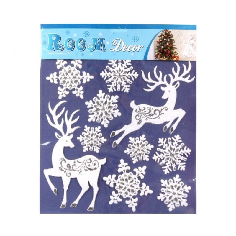 Vánoční okenní fólie