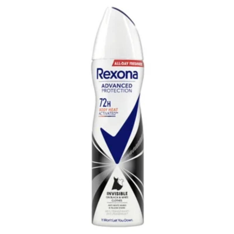 Rexona 150ml Spray CZ AP F Advanced Protection Invisible (6/krt)