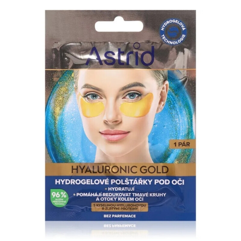 Astrid Hydrogelové Polštářky Pod Oči 1 Pár Hydro Gold (20/bal 240/krt)