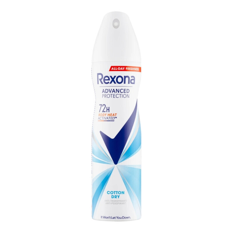 Rexona 150ml Spray CZ AP F Advanced Protection Cotton Dry (6/krt)
