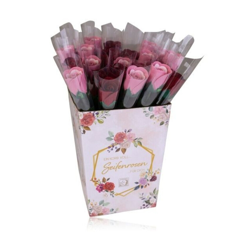 Mýdlový květ tulipán 4g červená/růžová (24/krt)