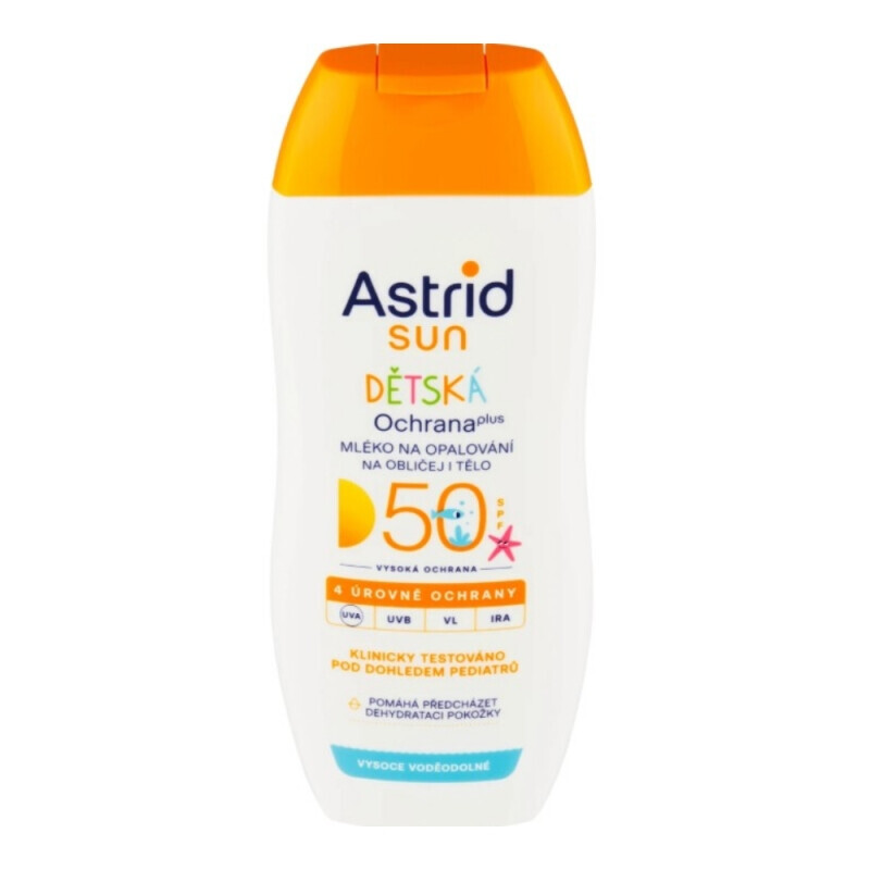 Astrid Sun 50ml Dětské mléko na opalování OF 50