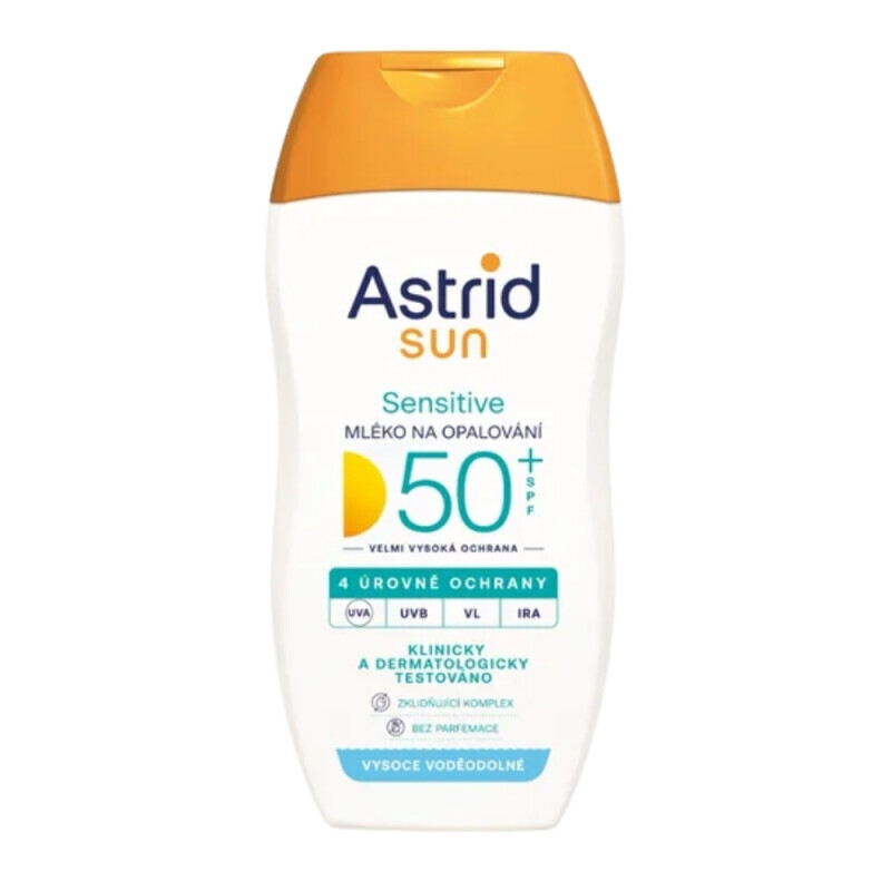 Astrid Sun 150ml Sensitive Mléko Na Opalování OF50+