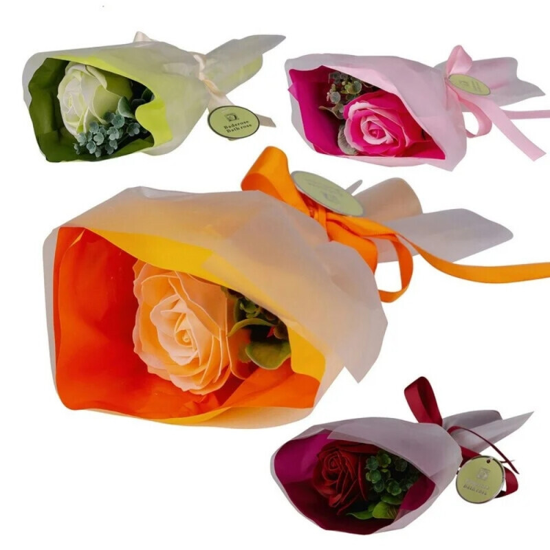 Mýdlový květ růže kytice 8g (20/krt)