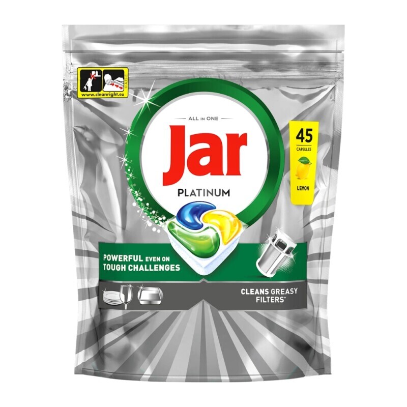 Jar kapsle na nádobí Platinum 45ks(4/krt)