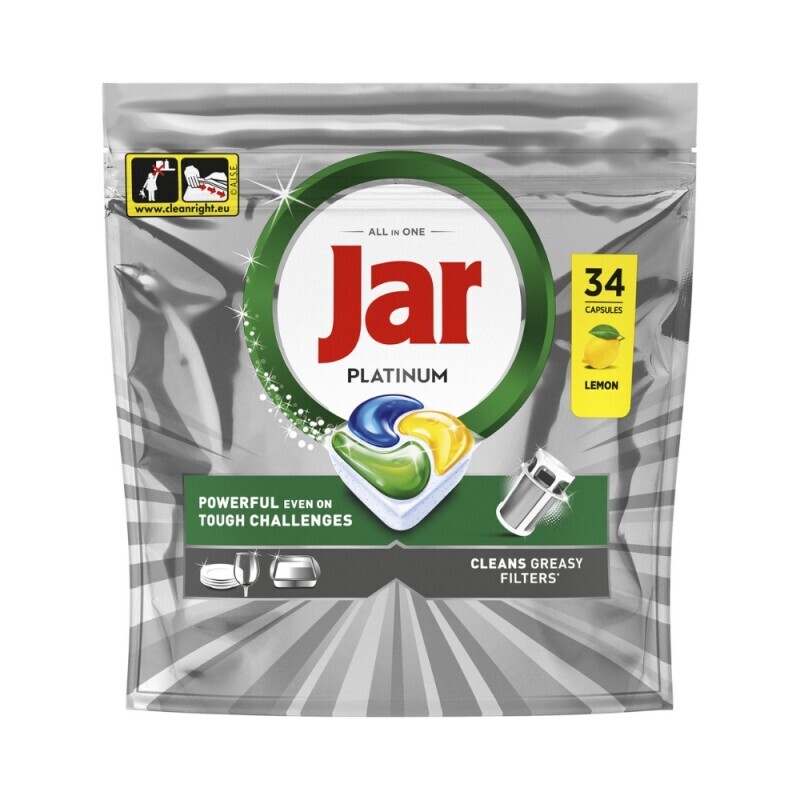 Jar kapsle na nádobí Platinum 34ks(5/krt)