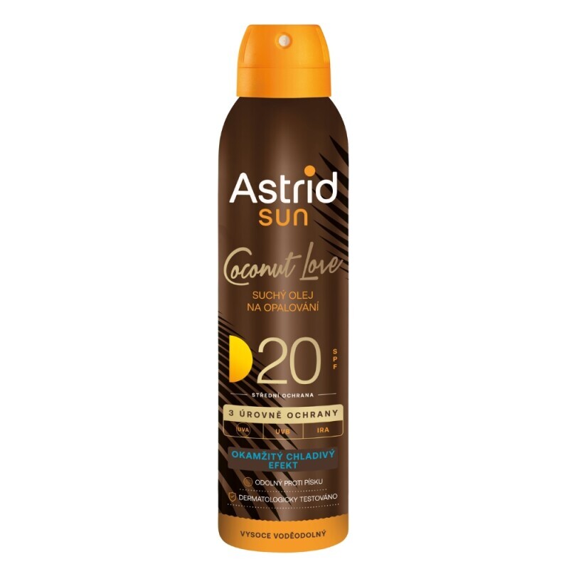 Astrid Sun 150ml Suchý olej na opalování OF20(12/krt)