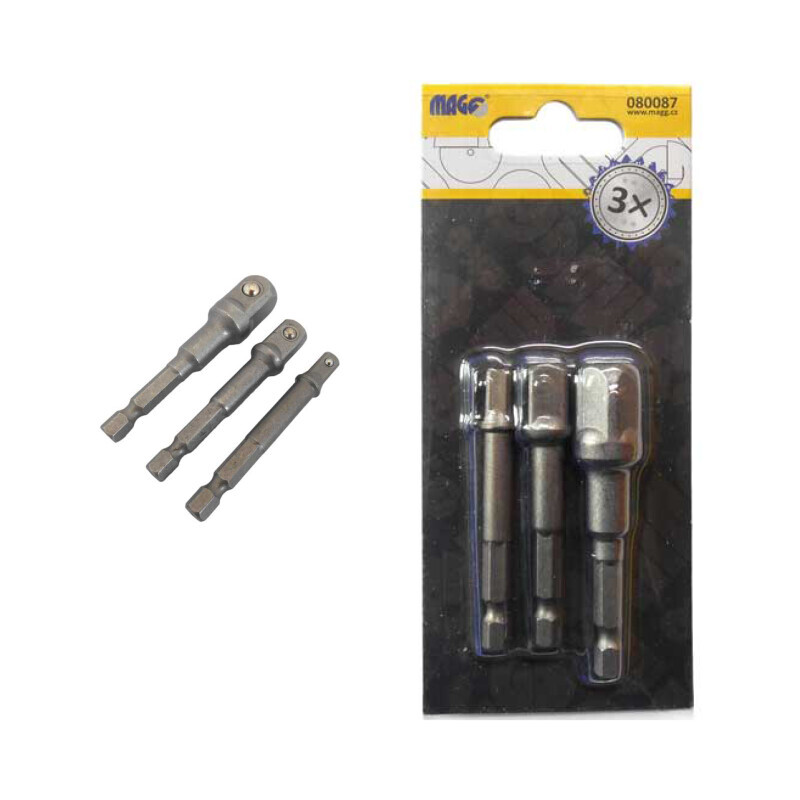Sada adaptérů pro hlavice 1/4";3/8";1/2"