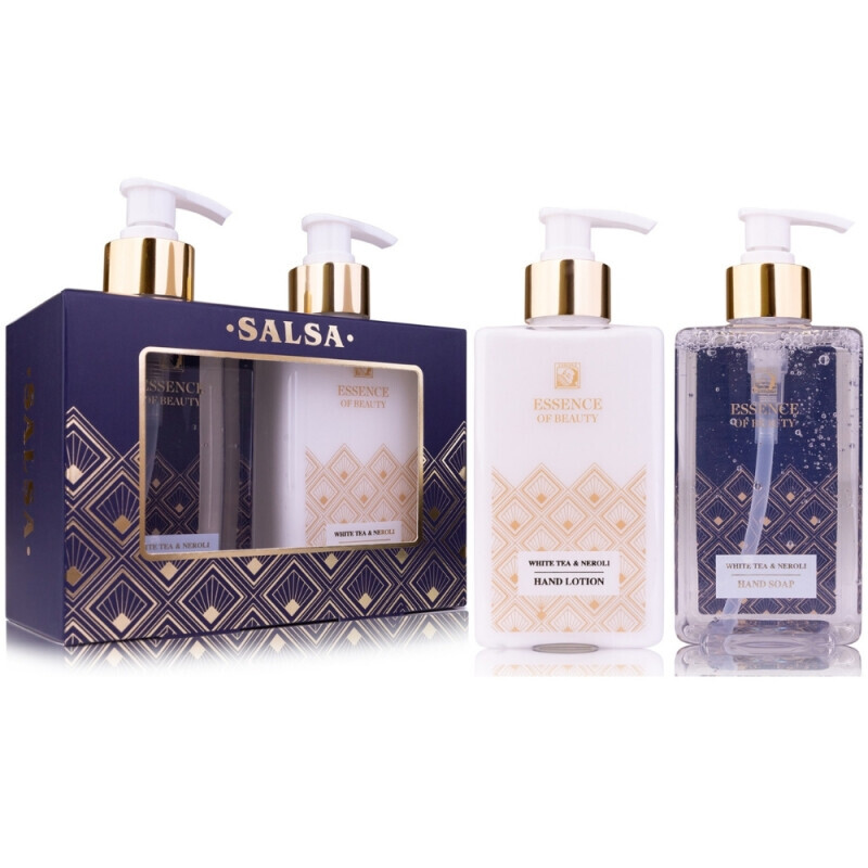 Essence of Beauty Dár.sada 250ml mýdlo+250ml krém na ruce bílý čaj a neroli (24/krt)