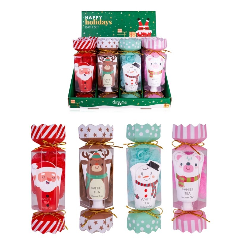 Accentra Dár.sada Happy Holidays 30ml SG+sponge (24/krt)