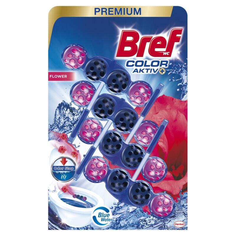 Bref 4*50g WC závěs Color A. Flower (9/krt)