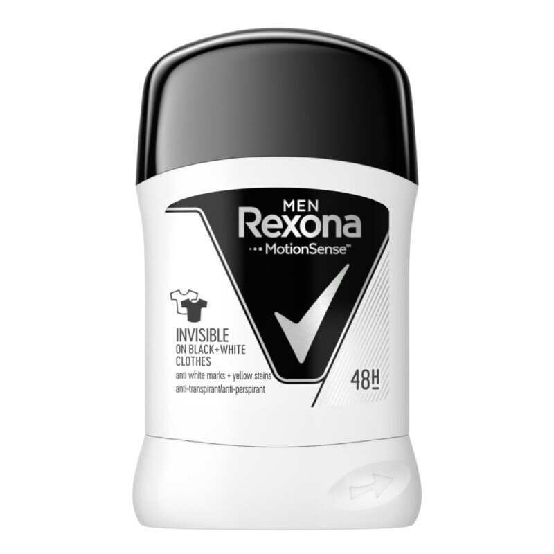 Rexona 50ml Stick AP M Invisible Black+White (6/krt)