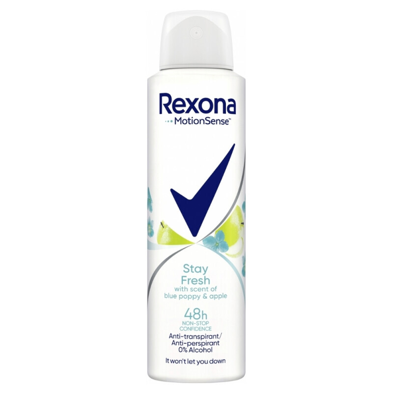Rexona 150ml Spray CZ AP F Stay Fresh Blue Poppy&Apple (6/bal)