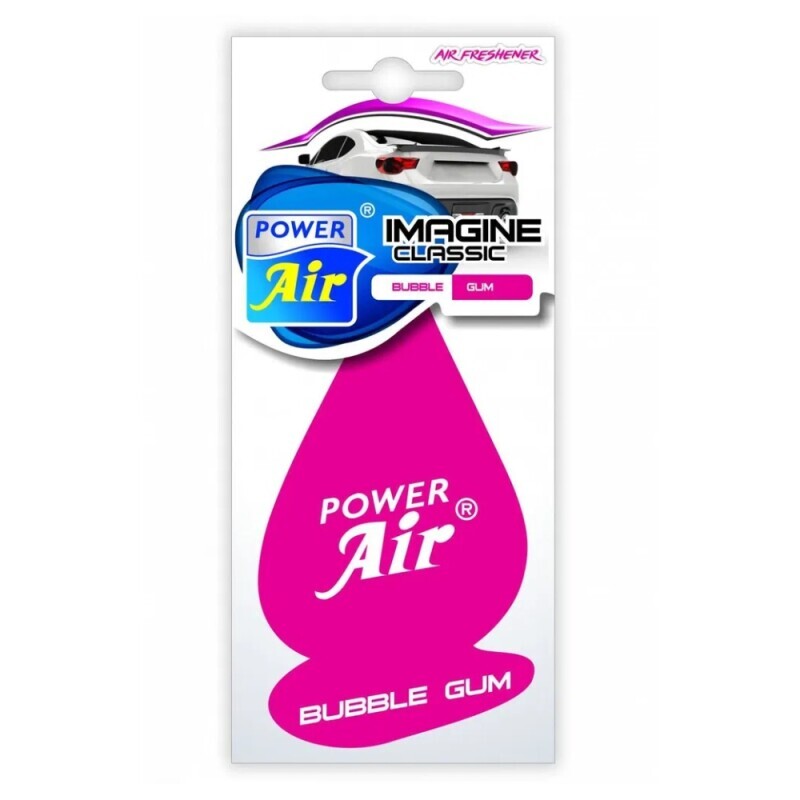 Power Air Car Papír.osvěž. Imagine Classic Bubble Gum MIX (60/bal 480/krt)