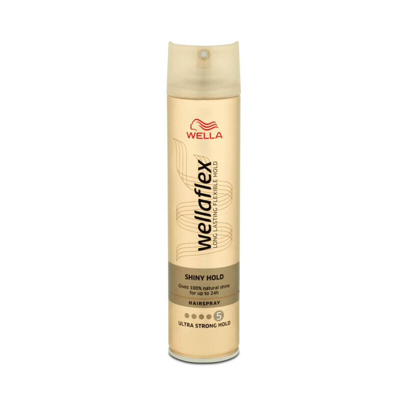 Wellaflex 250ml Lak na vlasy Shiny&Hold 5 CZ (6/bal)