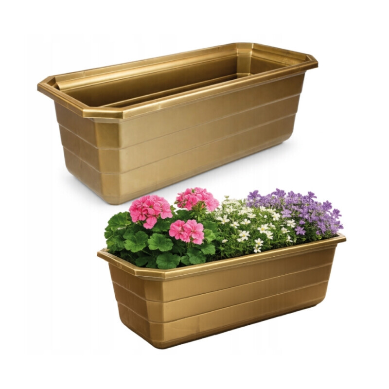 Truhlík Balcony 40cm Gold (5/bal)